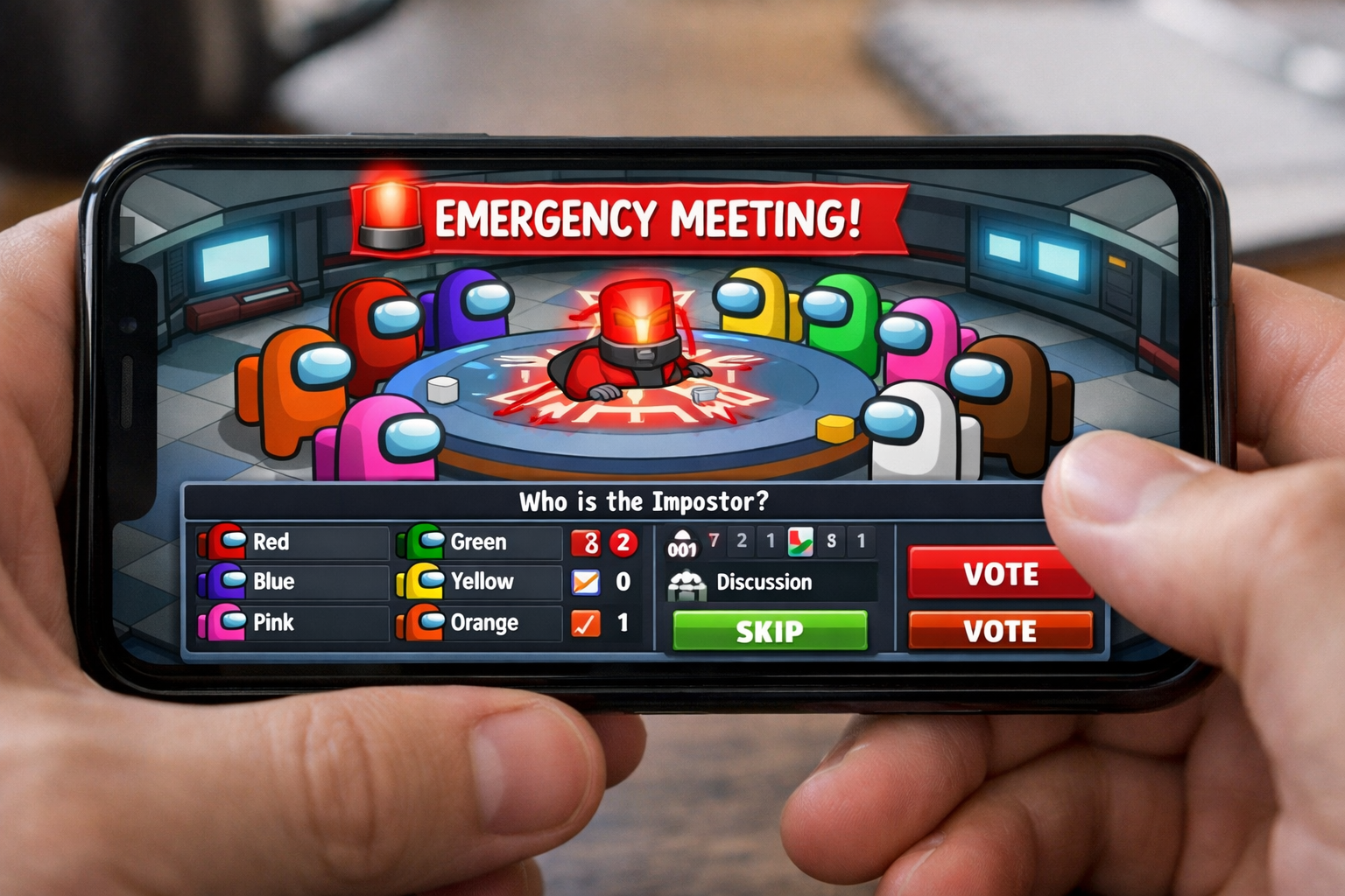 Among Us toplanti gorunumu